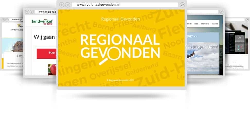 Webdesign voorbeelden regionaal