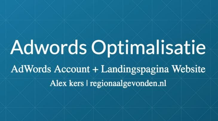optimalisatie adwords