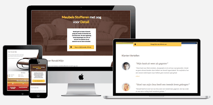 Wordpress webdesign meubelmaker